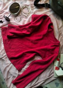 bright pink medium sleeves top