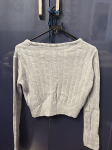 Blue Knit Top