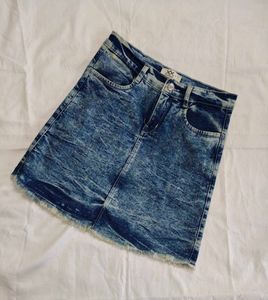 mini denim skirt