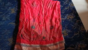 Red Floral Skirt
