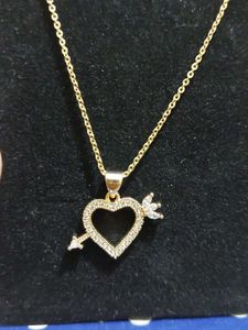 Archies Gold Heart Necklace