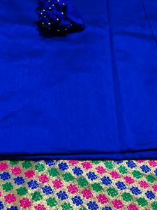 Vibrant Banarasi Silk Dress Material