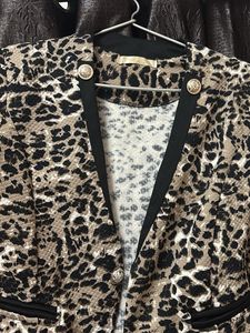 Animal Print Blazer