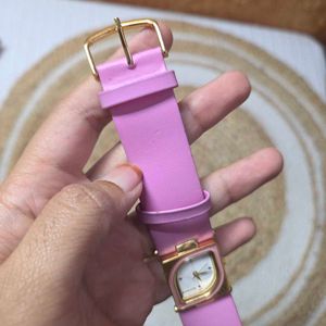 Pink strap Watch