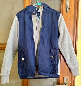 Allen Solly hooded jacket ,attached half jacke