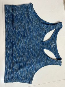 Clovia Sports Bra padded - Blue
