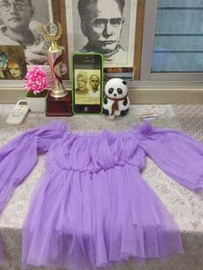 Purple Tulle Dress
