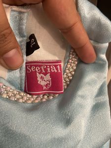 Pastel Blue Coloured Baby Frock
