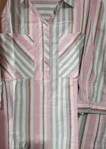 Gia Curves Striped Shirt