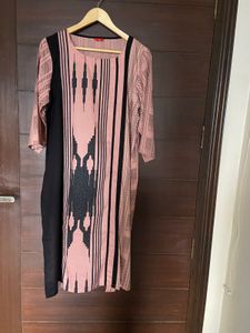 W Women’s Dusty Pink Colour Kurta (16)xxl