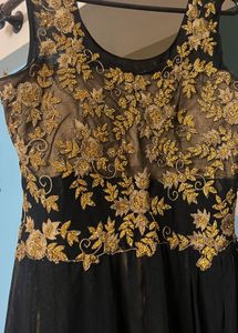 black party wear gown