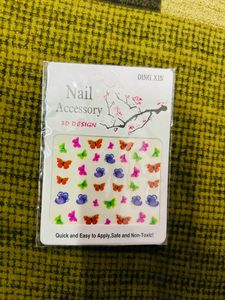 3D Fancy Butterfly Nails Accessories