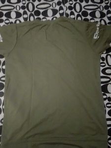 Olive Green Graphic T-Shirt