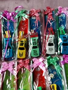 Brand New 12 Stationery Sets With Toy Car