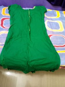 Green Embroidered Kurti