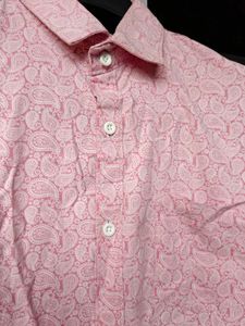 Pink Patterned Long Sleeve Shirt