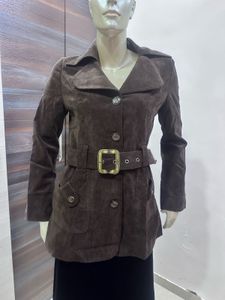 Brown Belted Jacket