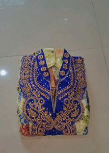 Floral Ethnic blue gown