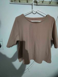 Ribbed Short Sleeve Top