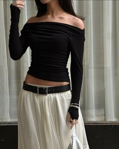 Chic Off-Shoulder Ribbed Sweater 🖤 | Free Size
