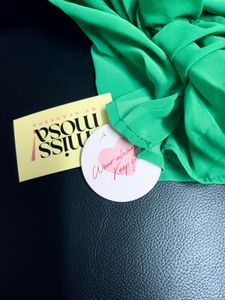 Elegant Green Floral Blouse