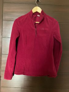 Maroon Fleece Decathlon Jacket (M)