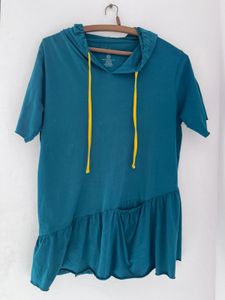Blue Hoodie Dress