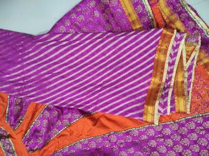 Orange &amp; Pink Lehanga Choli Set