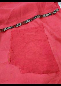 New Red Bohemian Sleeveless Kurta