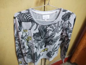 Animal Print Long Sleeve Top