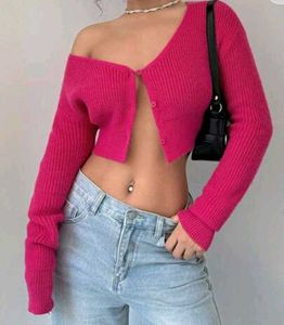 Pink Winter Crop Top.