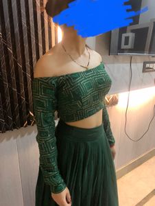 Beautiful Off Shoulder Designer Lehanga💝🦋