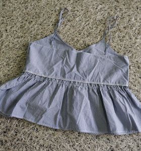 Striped Cami Peplum Top