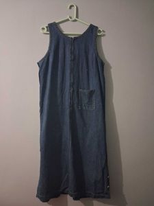 Vintage Denim Midi Dress