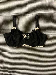 Black Bra with Bow Details