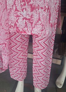 3pcs suit in Pink and white