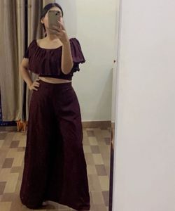 Off Shoulder Party Wear Co-ord Set 🔥price Drop