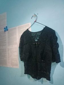 Elegant Black Lace Top