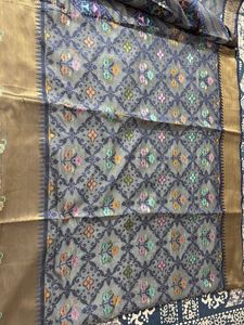 Banarasi Blue Saree With Zari Work