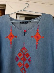 Denim Kurta In Good Condition  .