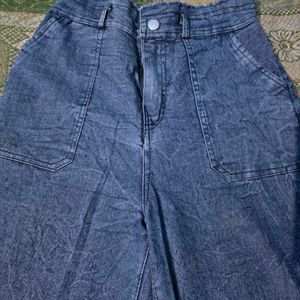 Wide Leg Denim Jeans