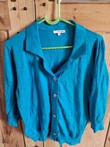 sale🎊🎆❣️🎉Stylish Teal Cardigan Sweater