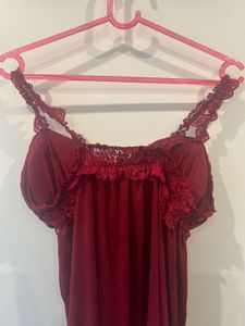 Red Lace Lingerie Set - Size M