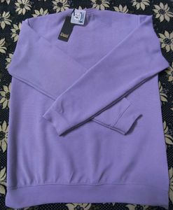 Branded Premium Imported Ribbed Lavender T-shirt