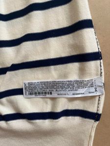 Zara Striped Short Sleeve Sweater Top