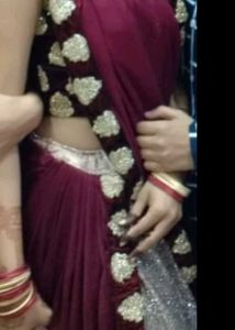 Off shoulder Blouse With Lehnga