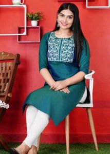 Elegant Teal Embroidered Kurta