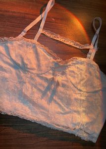 White Lace Corset Top