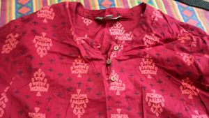Short Sleeve Cotton Kurti