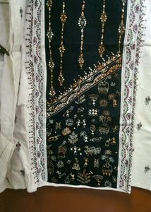 Madhubani Kaatha Stitch Kurta For Men